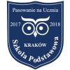 Wzór 1 tarczy szkolnej z granatowo białego laminatu grawerskiego